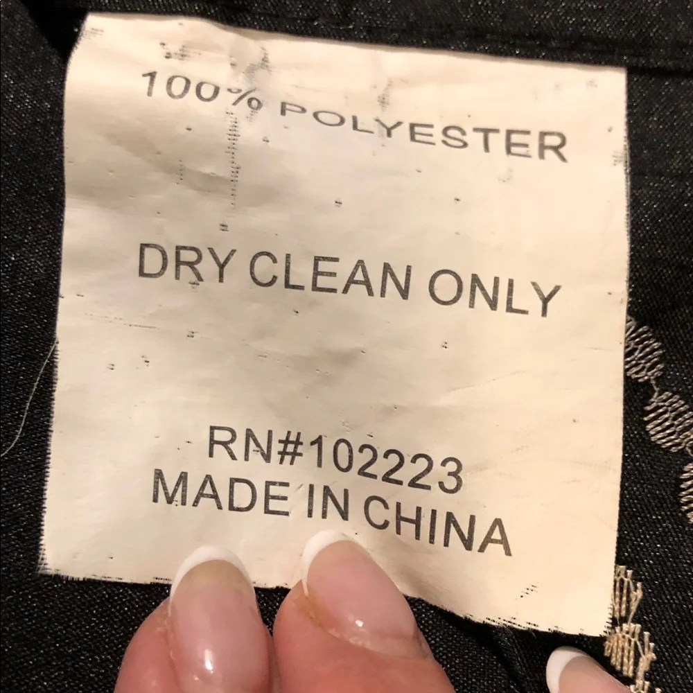 None black curtain